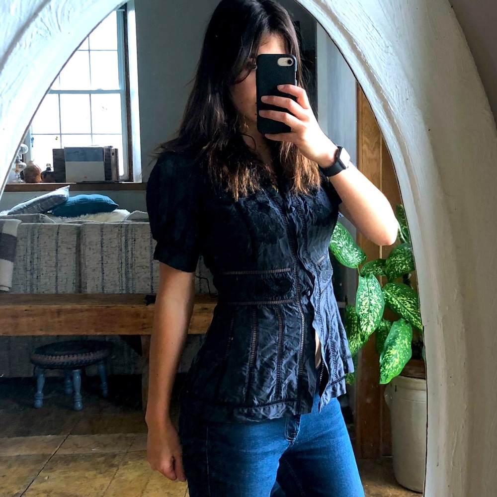 The Stevie Vintage 90s silk shirt